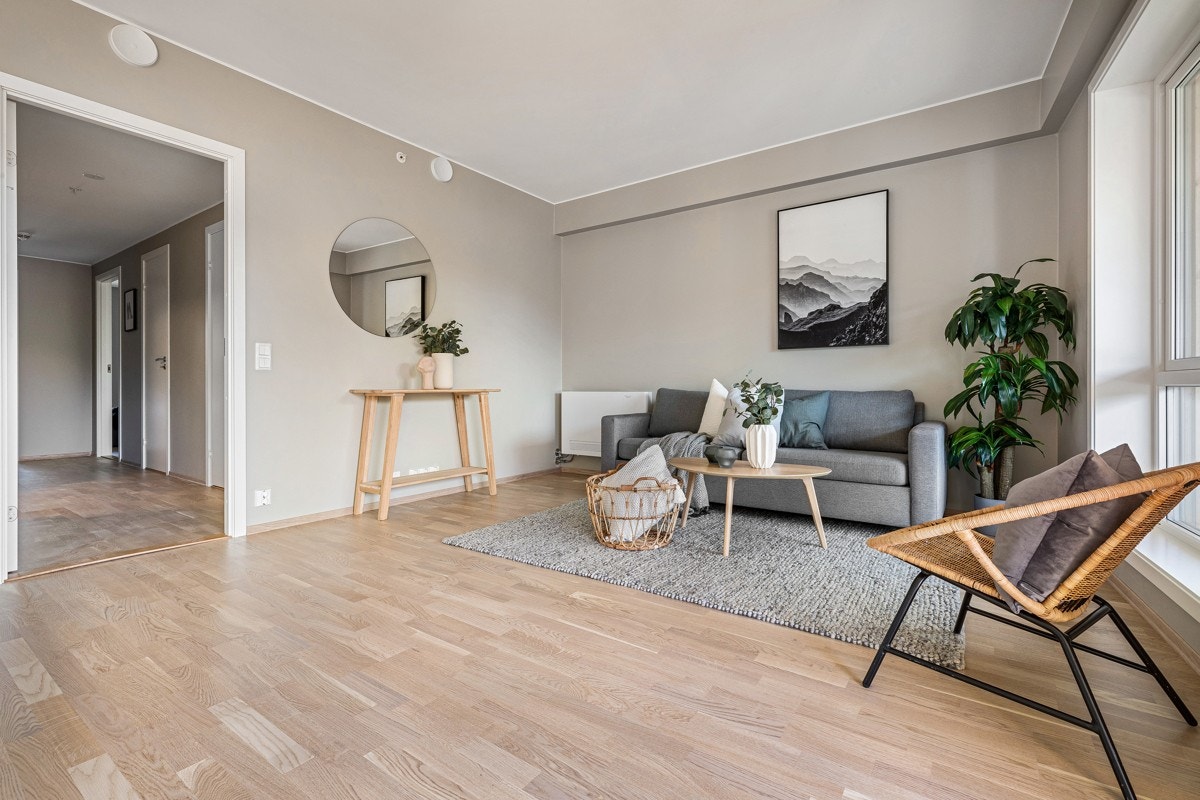 Stuen er enkel å innrede Galleribilde