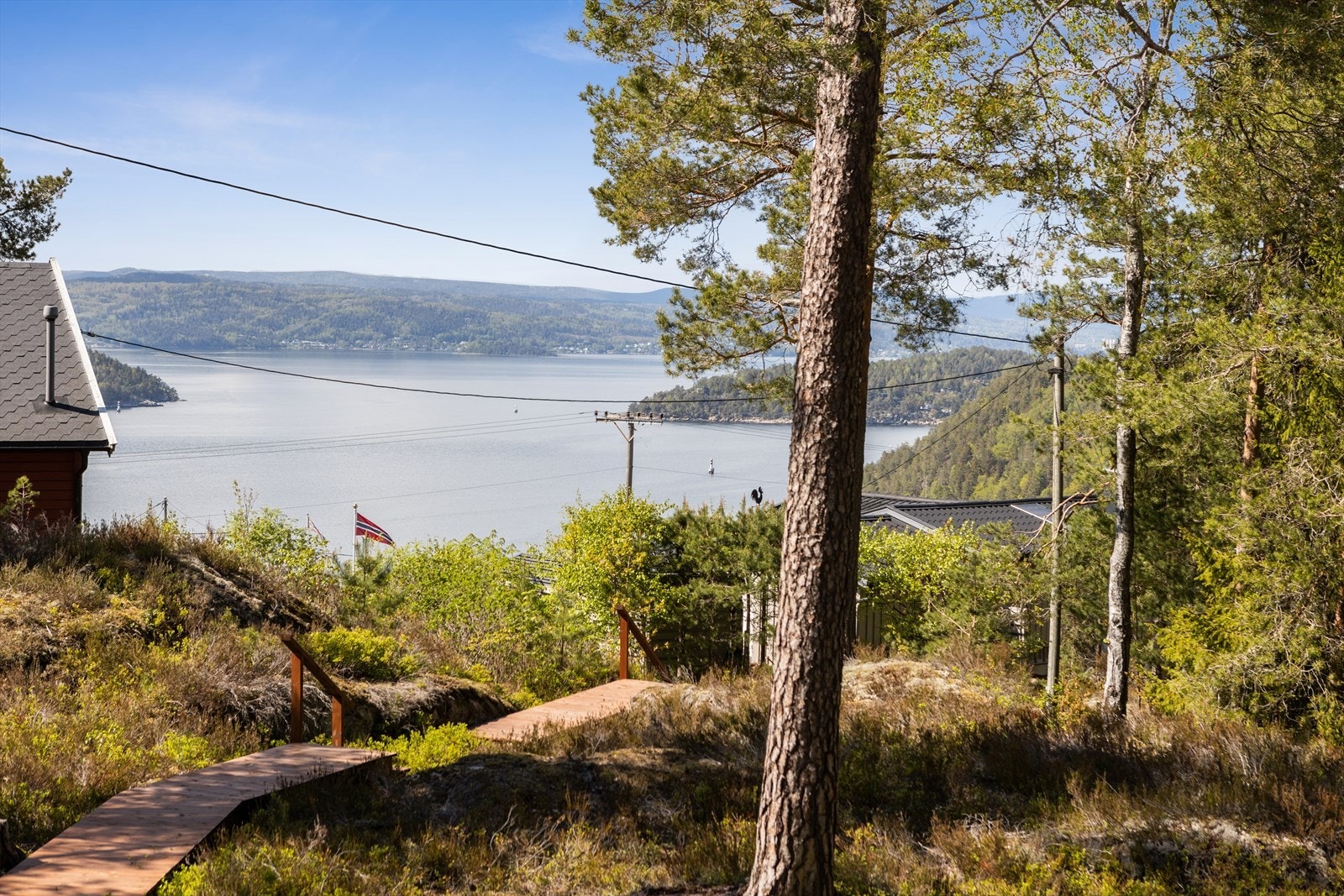 Utsikt fra terrassen Galleribilde