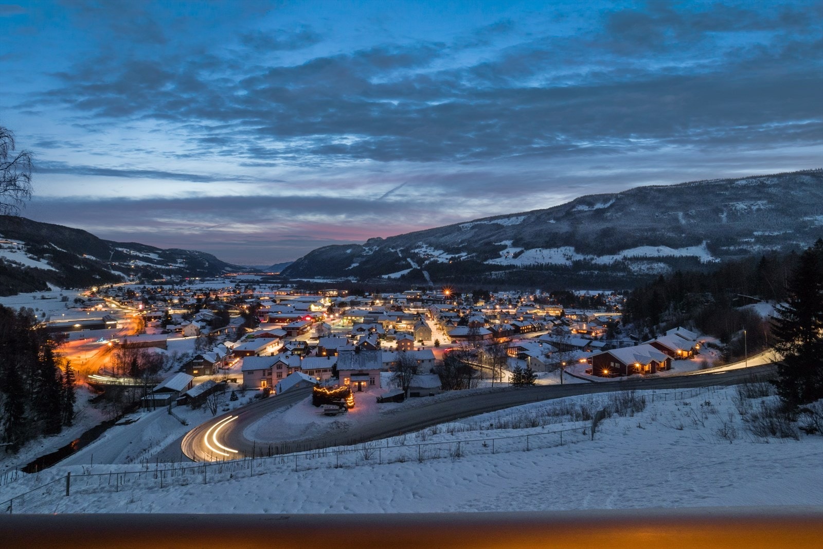 Utsikt fra terrassen Galleribilde