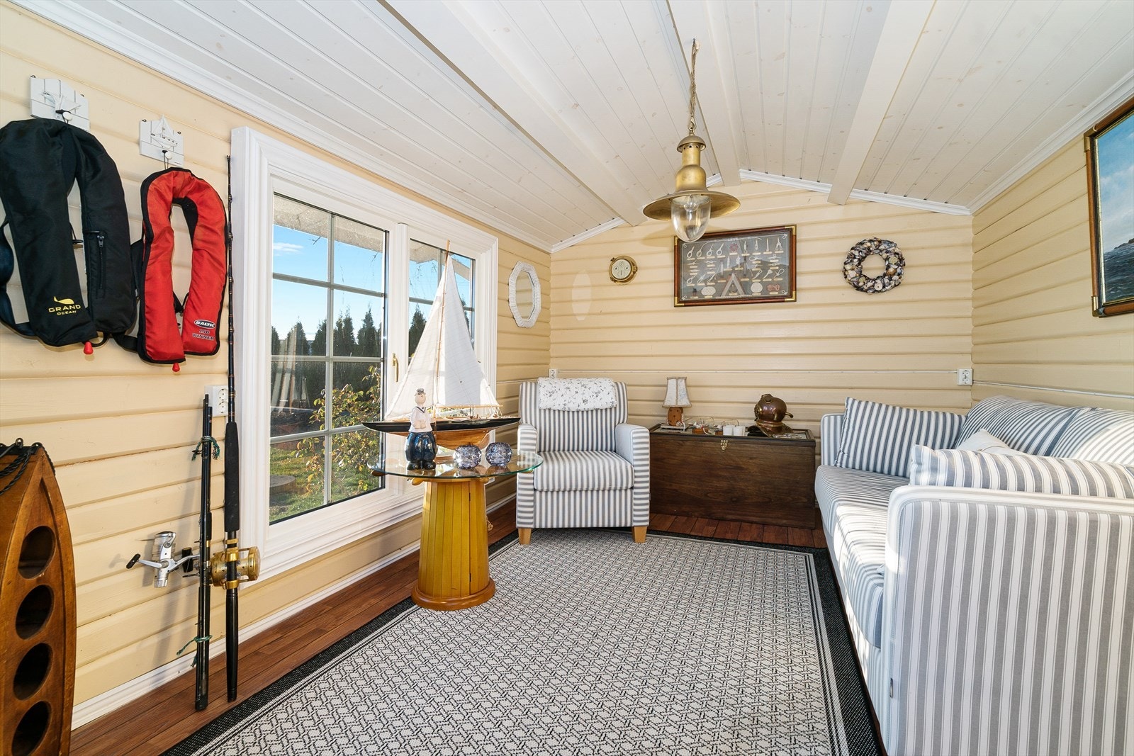 Hyggelig innredet i maritim stil Galleribilde