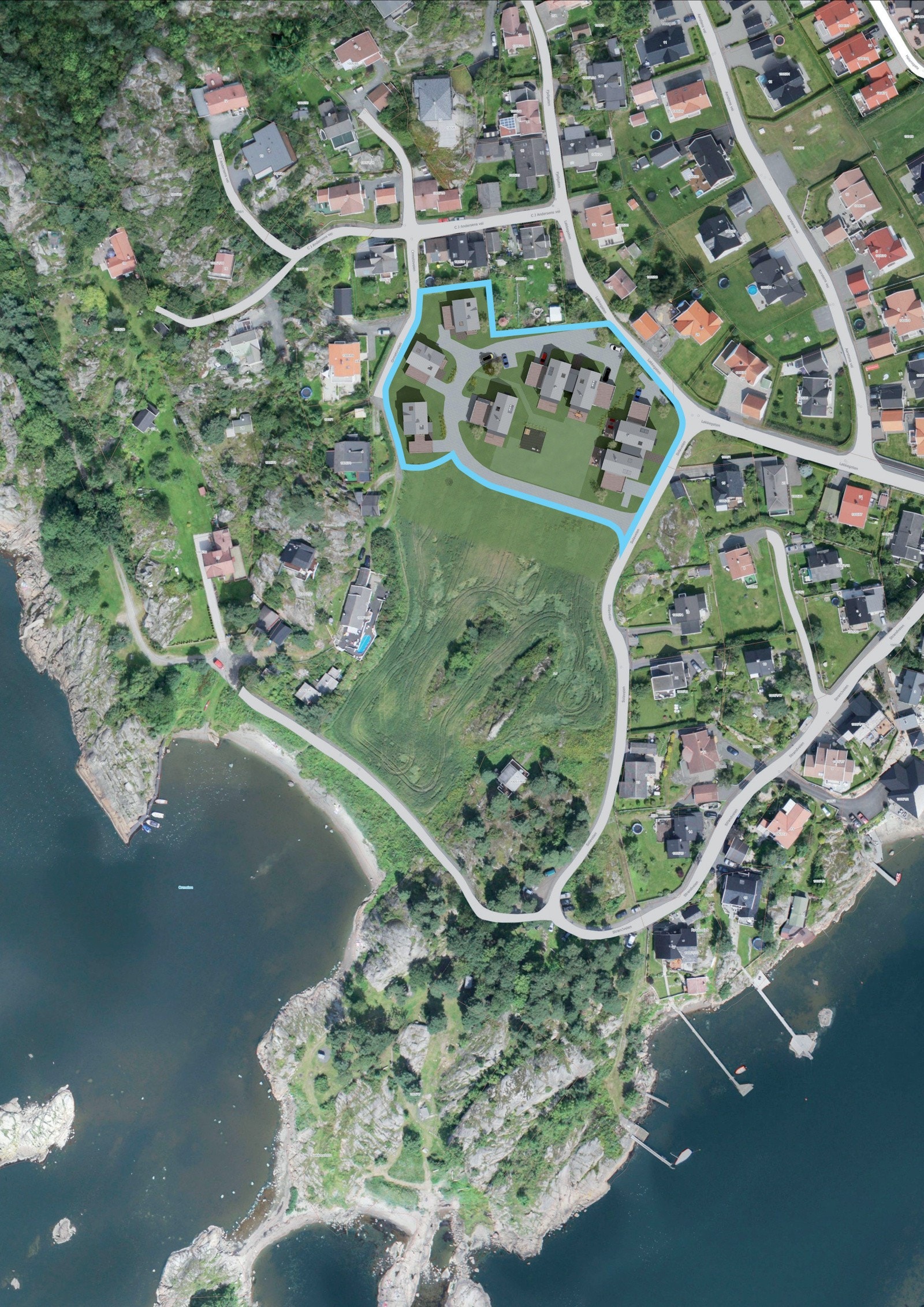 Oversiktsbilde - Steinsnes vest Galleribilde