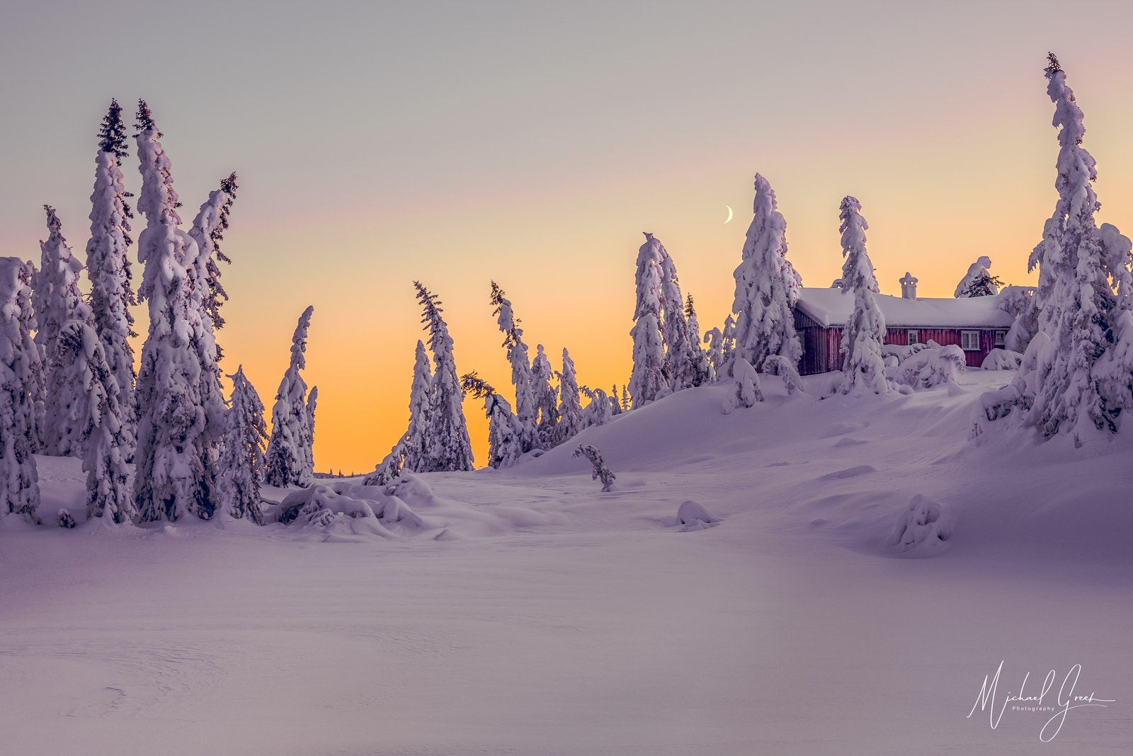 Vinteridyll på Blefjell. Galleribilde