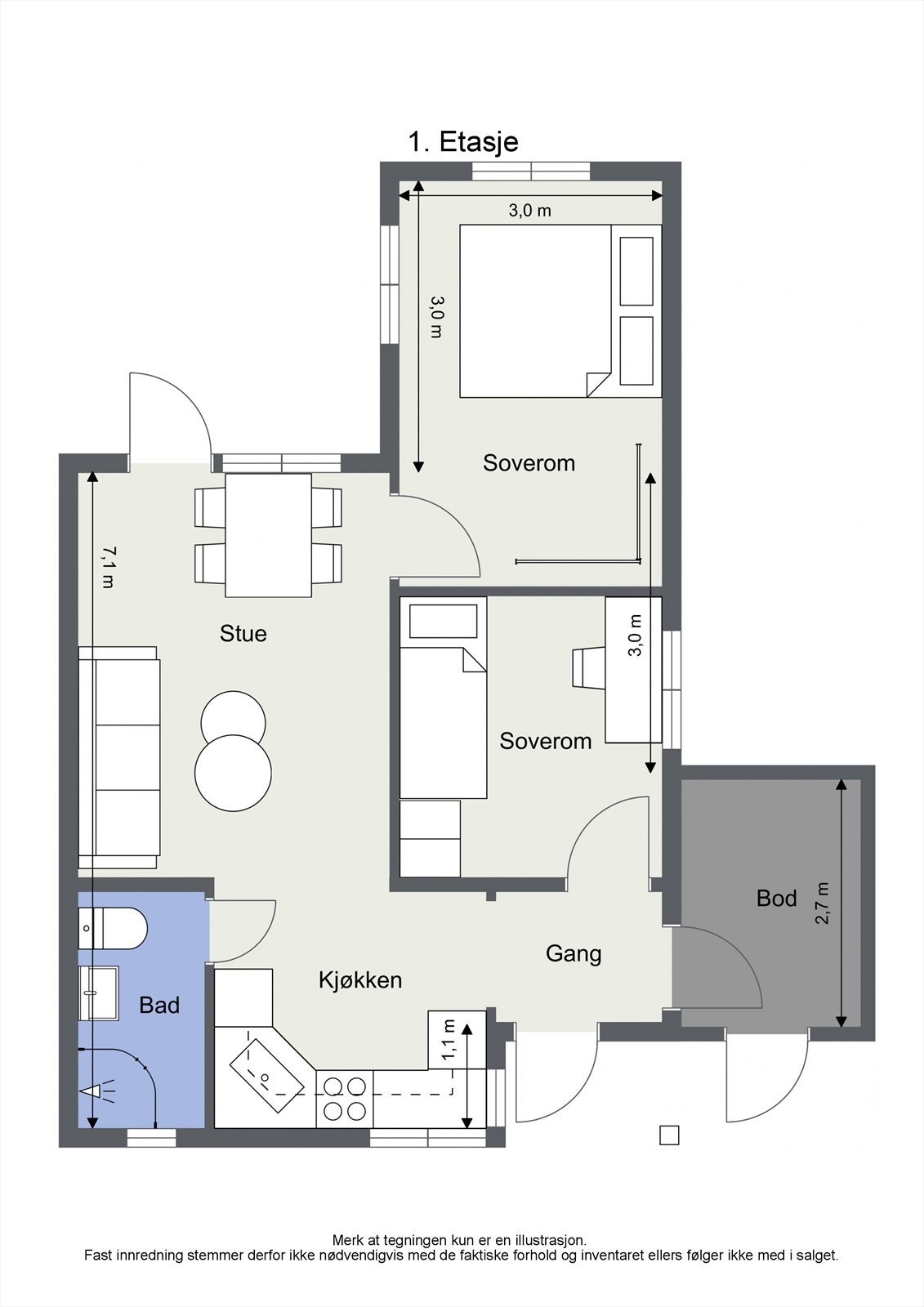 Plantegning Galleribilde