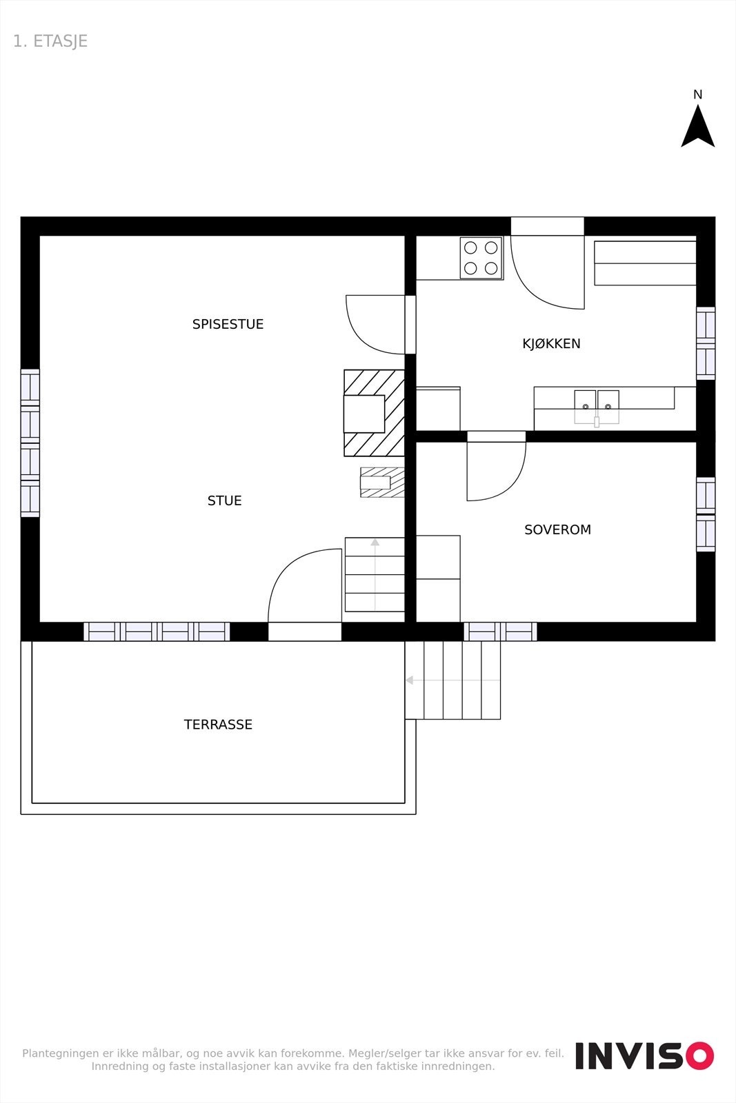 Plantegning 1. etasje Galleribilde