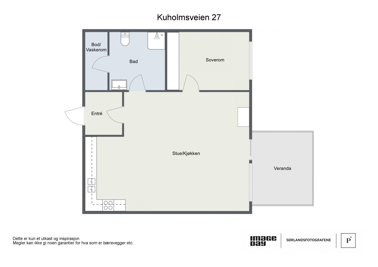 Plantegning fra fotograf Galleribilde