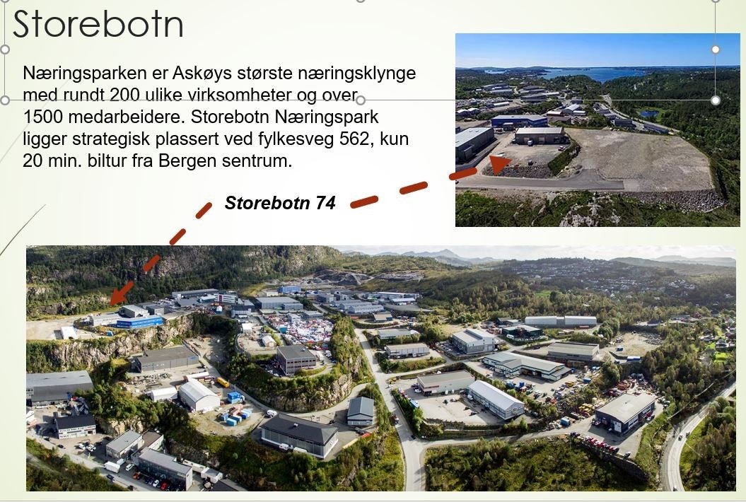 Plassering i næringsparken Galleribilde