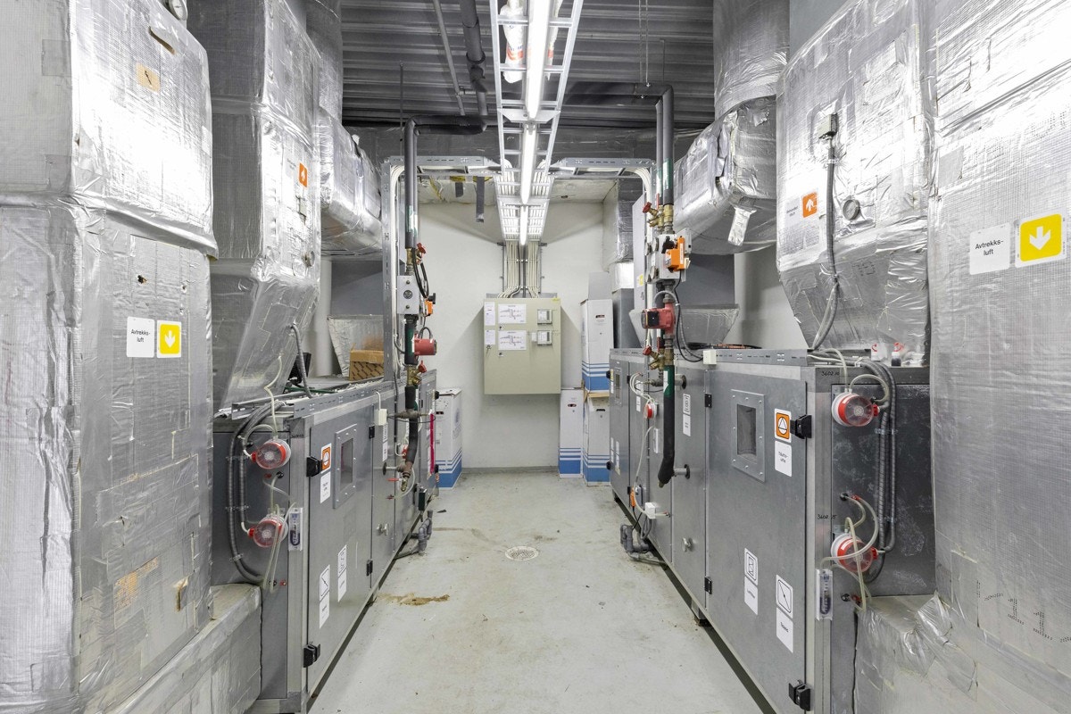 fra teknisk rom Galleribilde