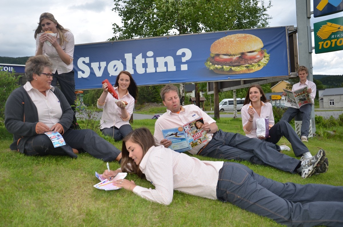 Moro på arbeidsplassen. Galleribilde