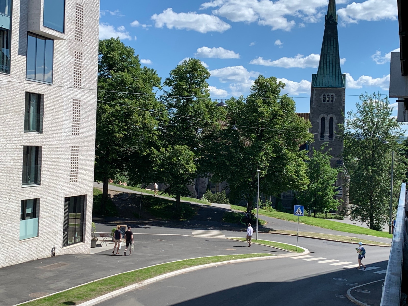 Utsikt fra balkong Galleribilde