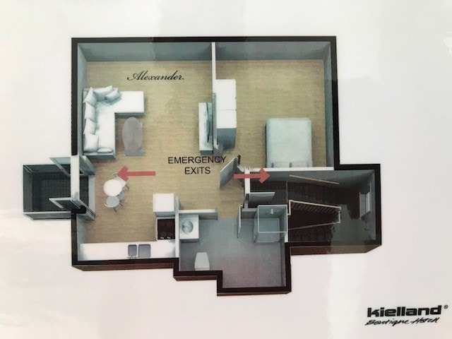 Plan over leilighet Galleribilde