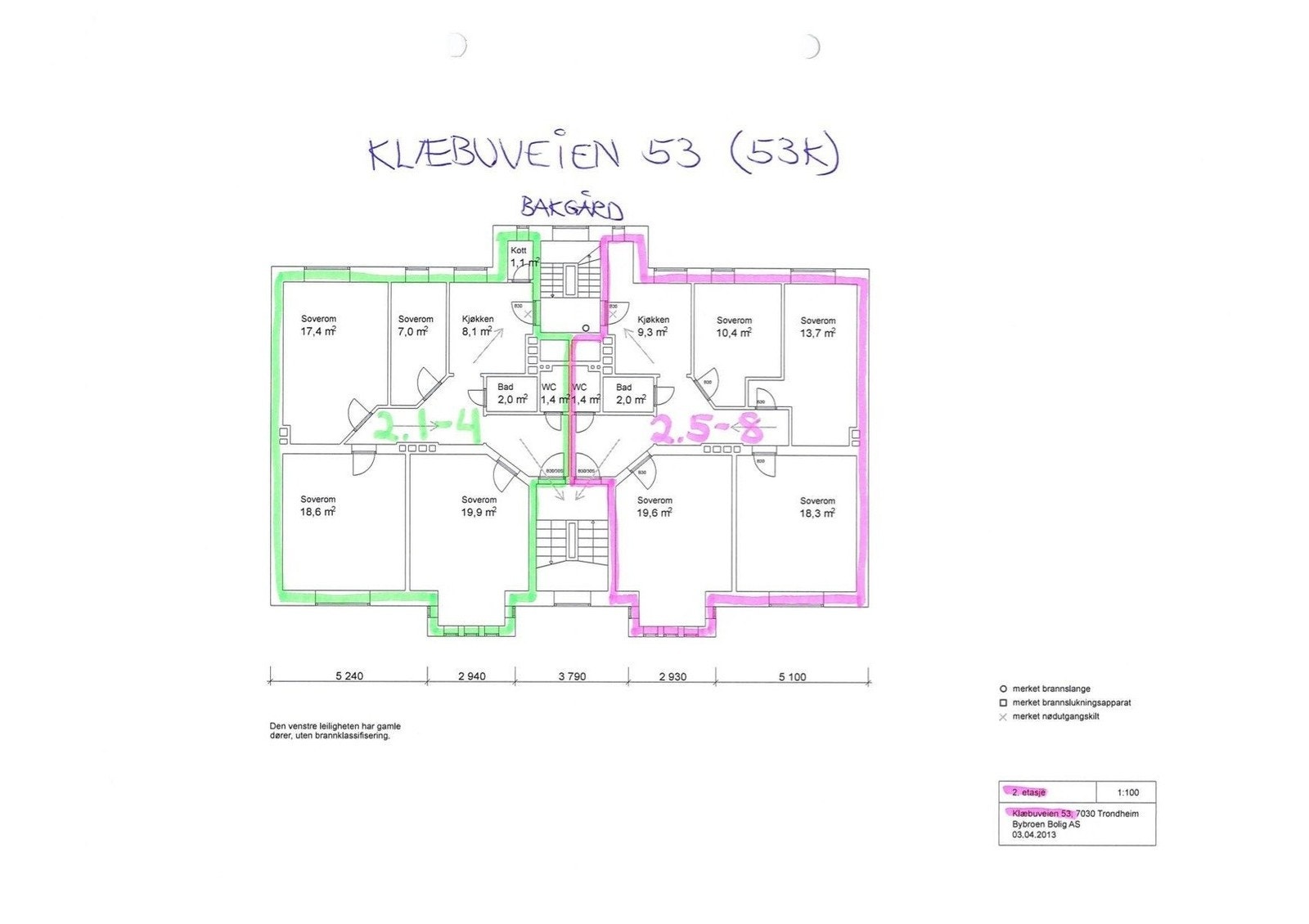 Plantegning av etasjen Galleribilde