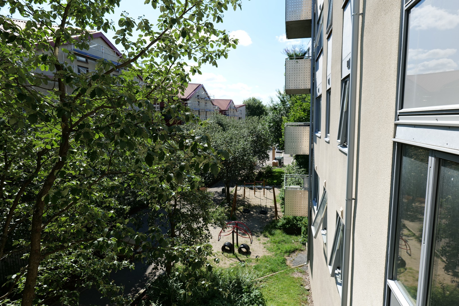 Utsikt fra balkongen Galleribilde