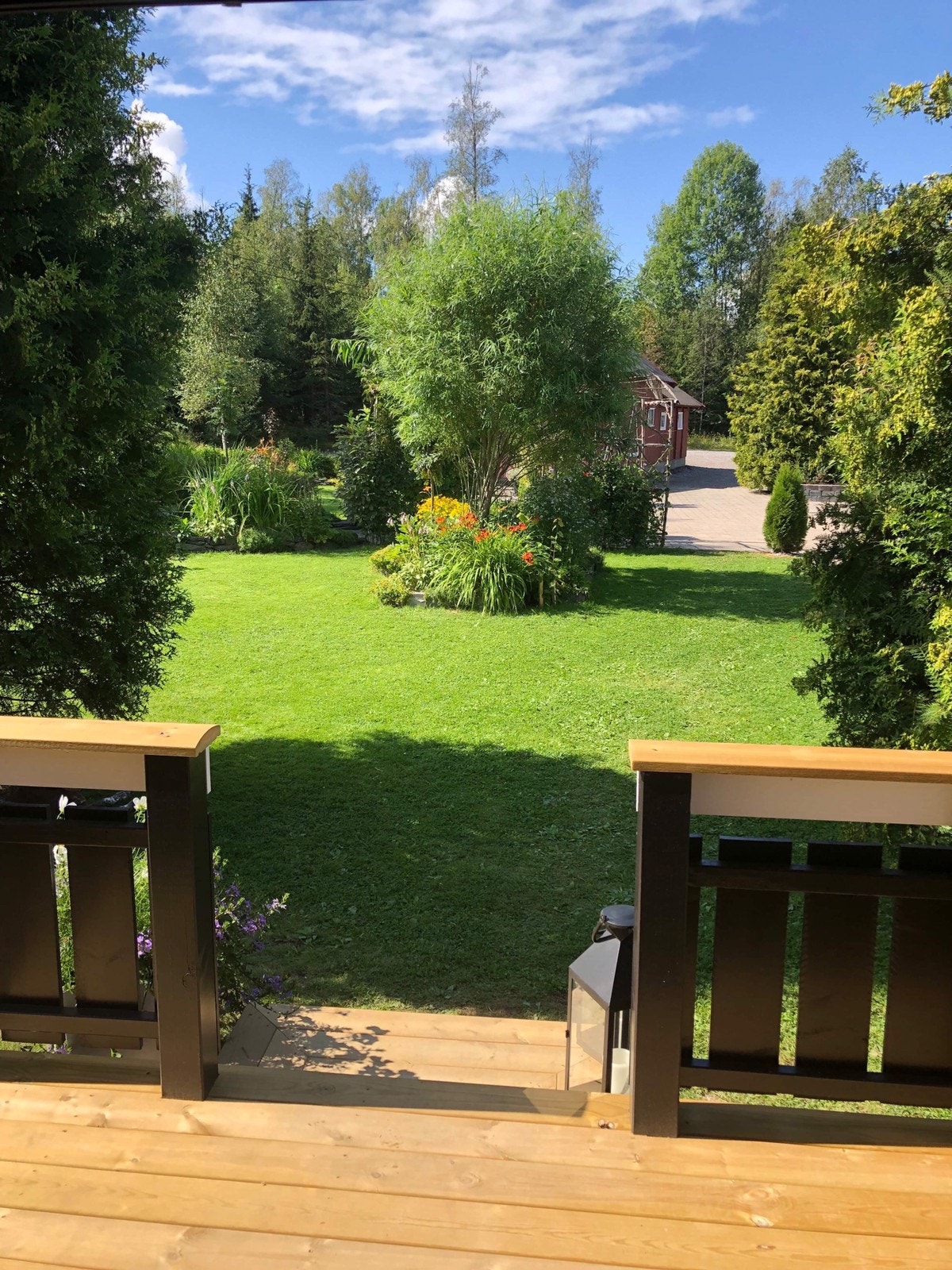 Koselig liten terrasse Galleribilde