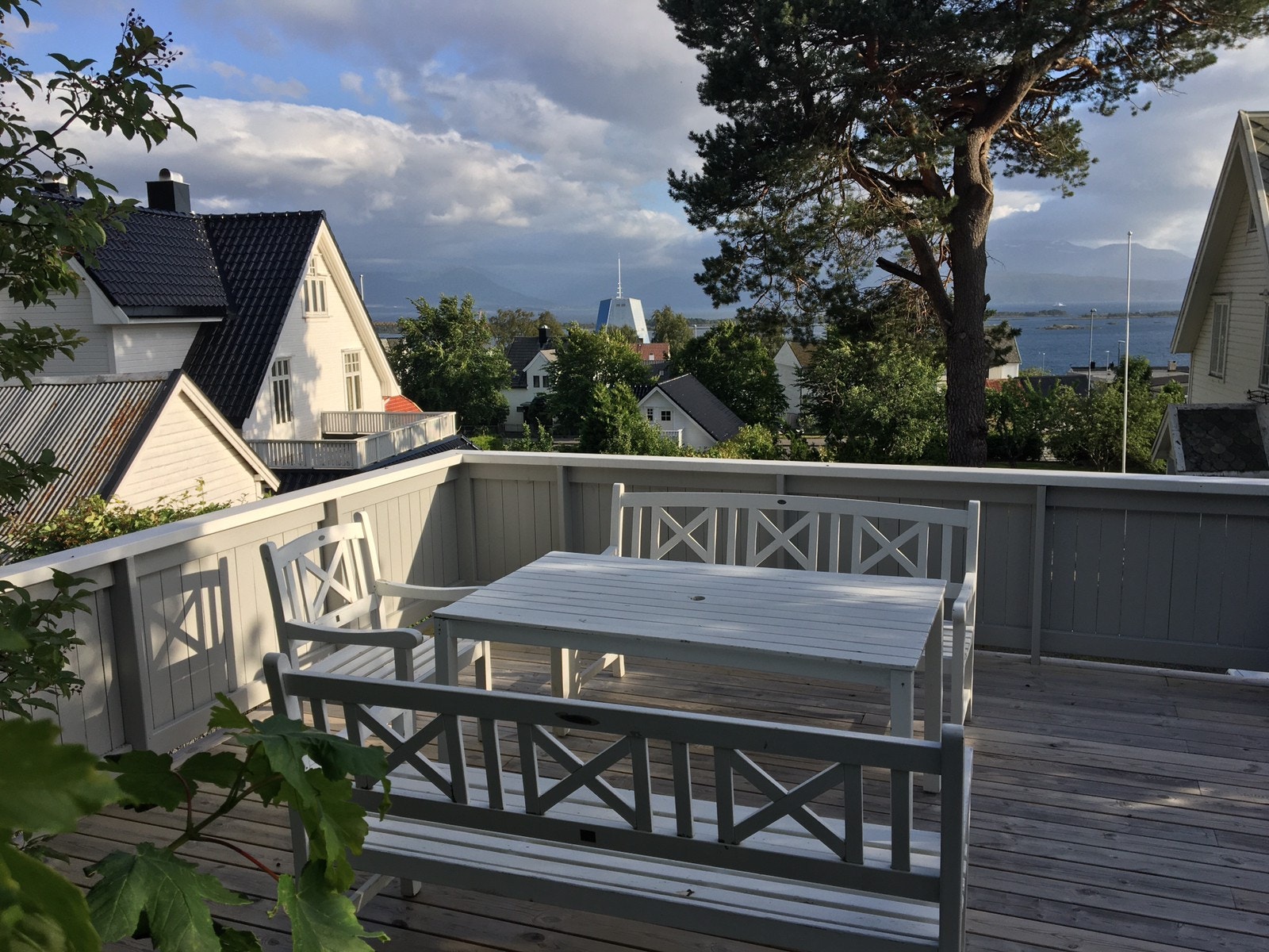 Uteareal med utsikt Galleribilde