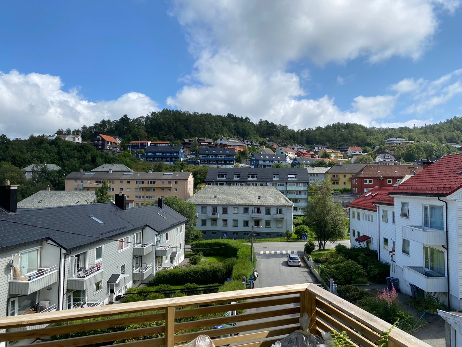 Høy plassering av usjenert uteplass Galleribilde