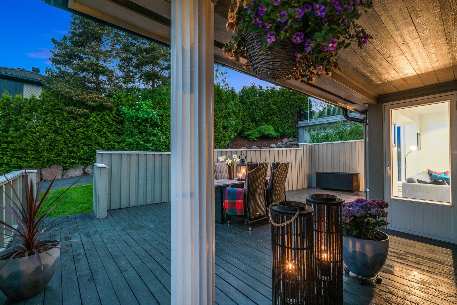 Solforholdene er supre og det er fin utsikt over Lørenskog. Galleribilde