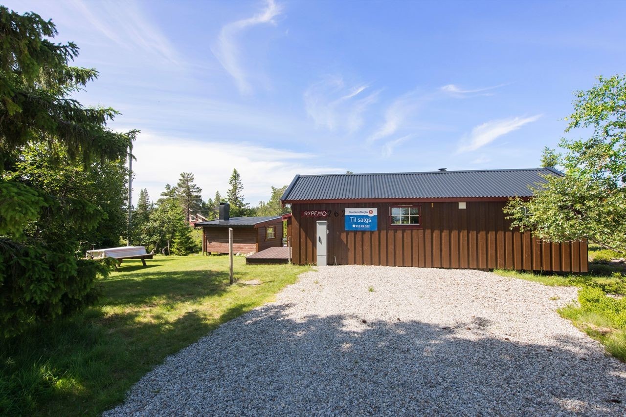 Nå kan hyttedrømmen oppfylles! Sommerparkering ved hytta. 150 meter til p-plass vinterstid Galleribilde