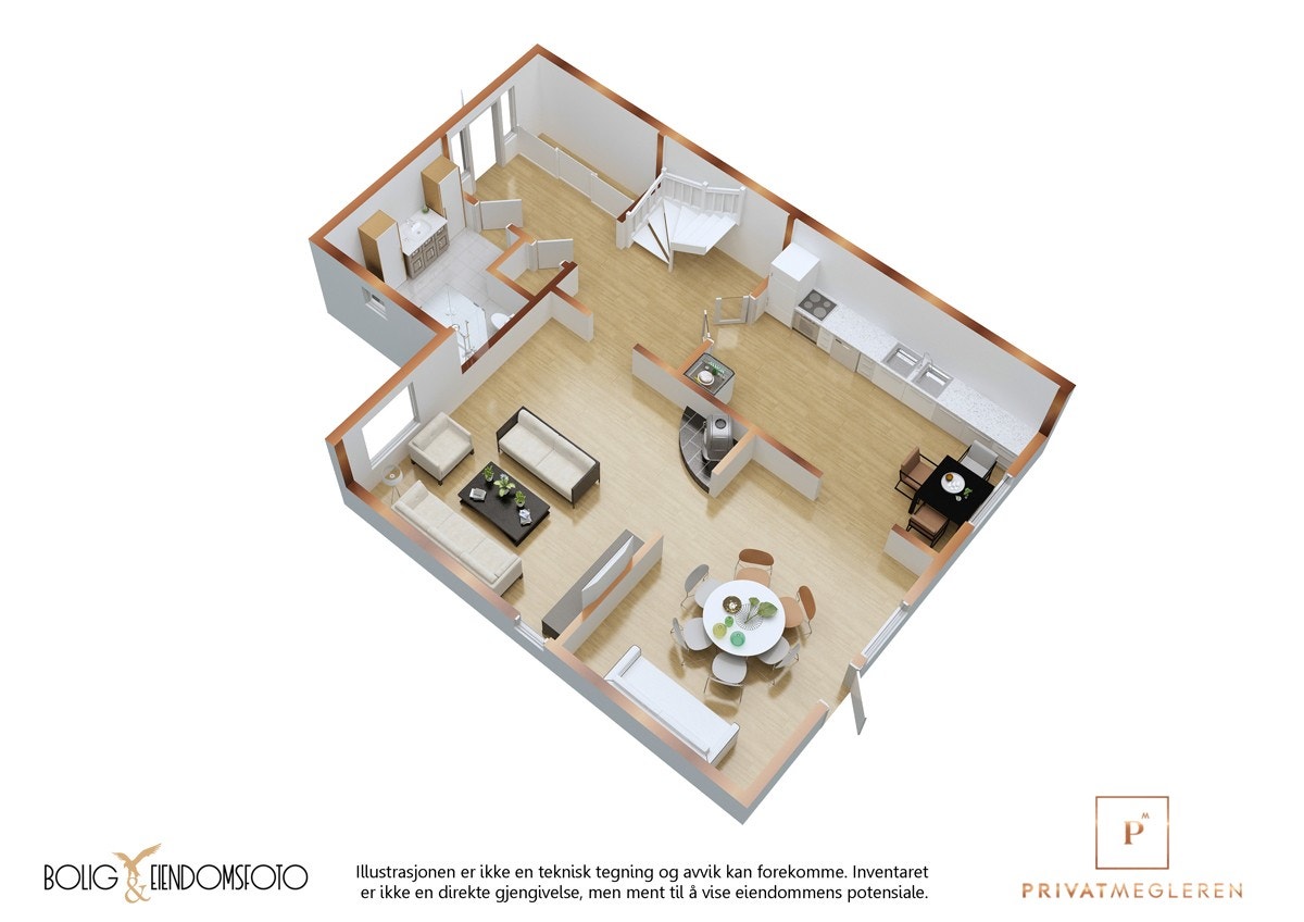 Plantegning 1. Etasje. Galleribilde