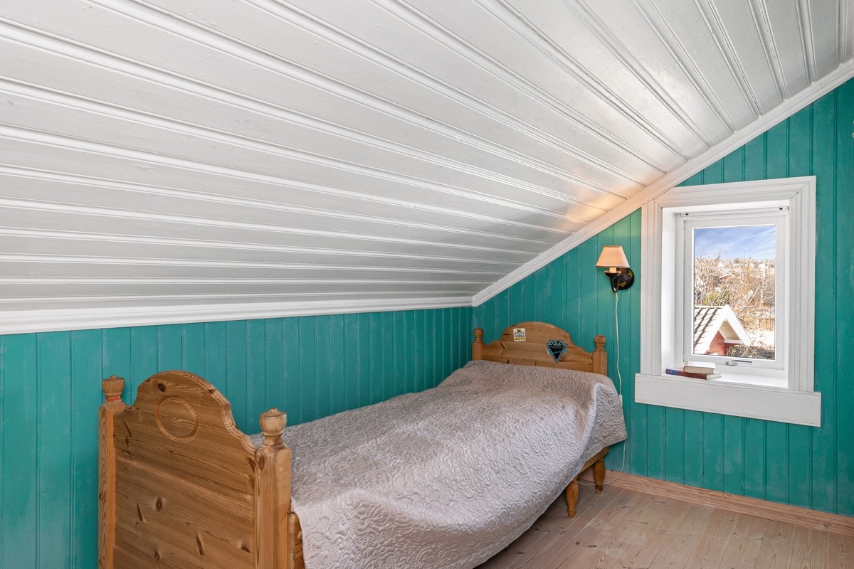 Det er ellers alkover i samme etasje, som alternativt kan brukes som kontor eller garderober. Alkovene ikke er godkjent for rom for varig opphold. Galleribilde