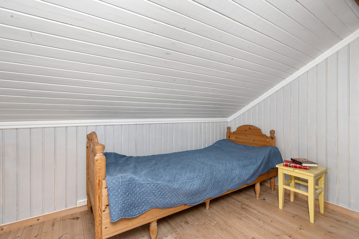 Det er ellers alkover i samme etasje, som alternativt kan brukes som kontor eller garderober. Alkovene ikke er godkjent for rom for varig opphold. Galleribilde