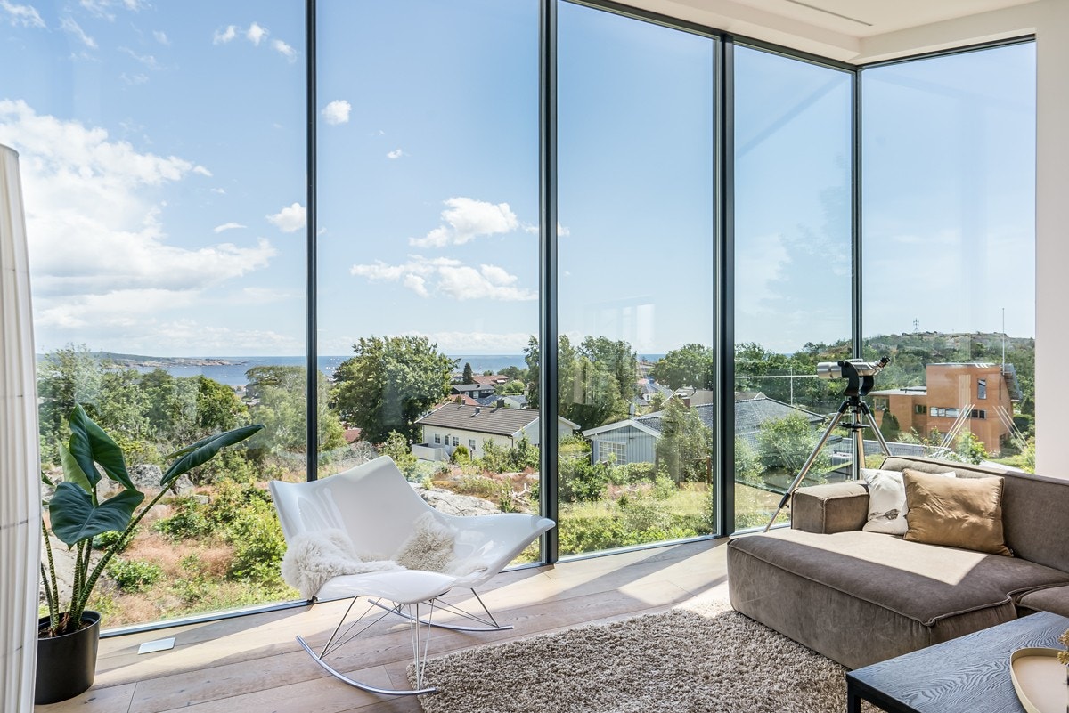 Fra boligen er det spektakulær utsikt. Galleribilde