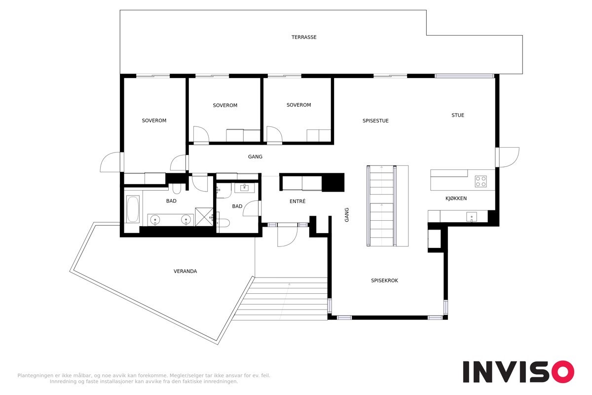 Plantegning 1. etg. Galleribilde