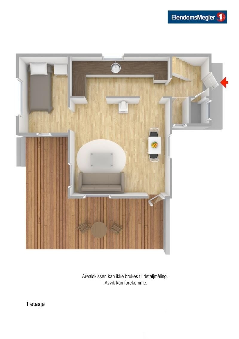Plan 1 etasje Galleribilde