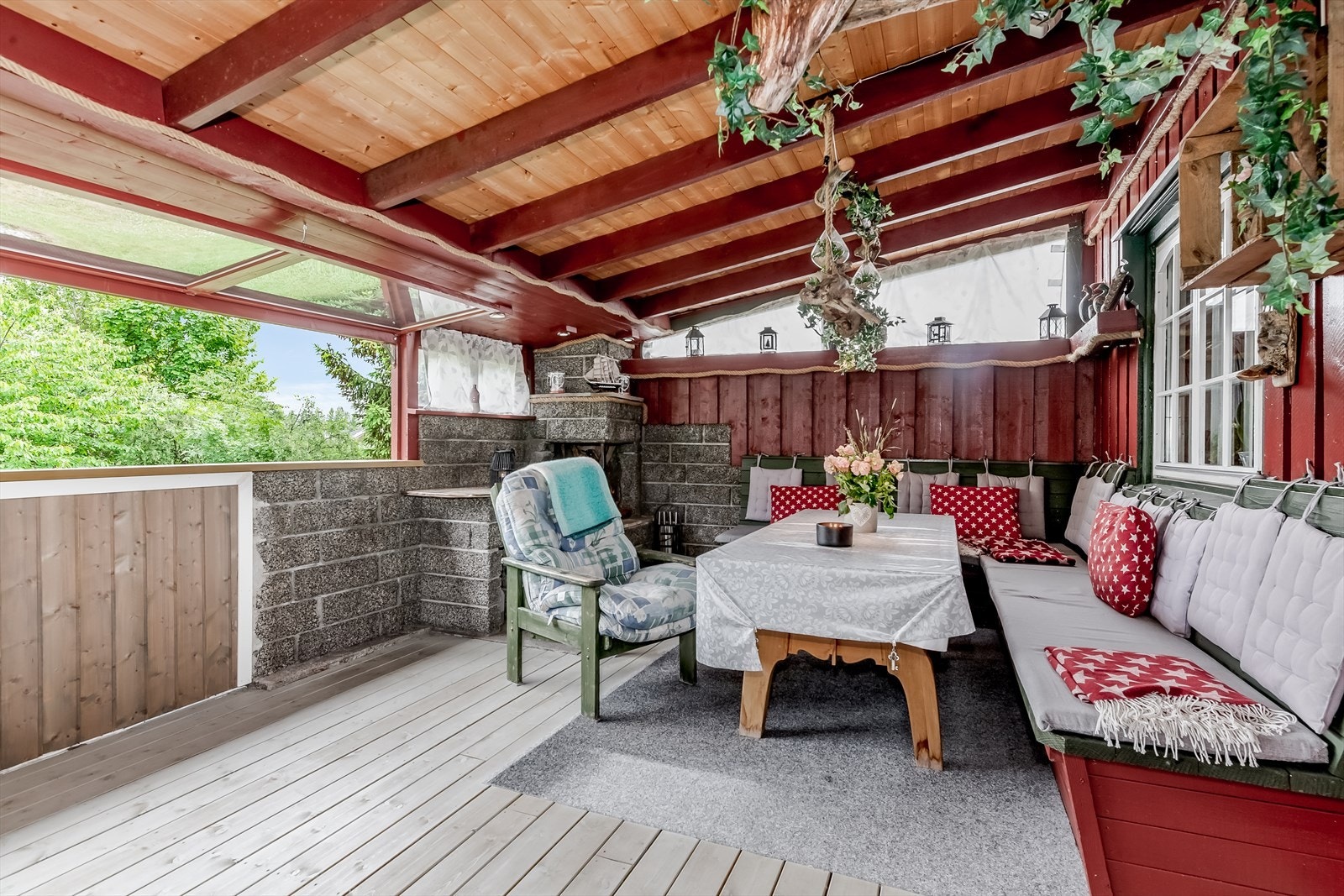 Innebygget terrasse Galleribilde