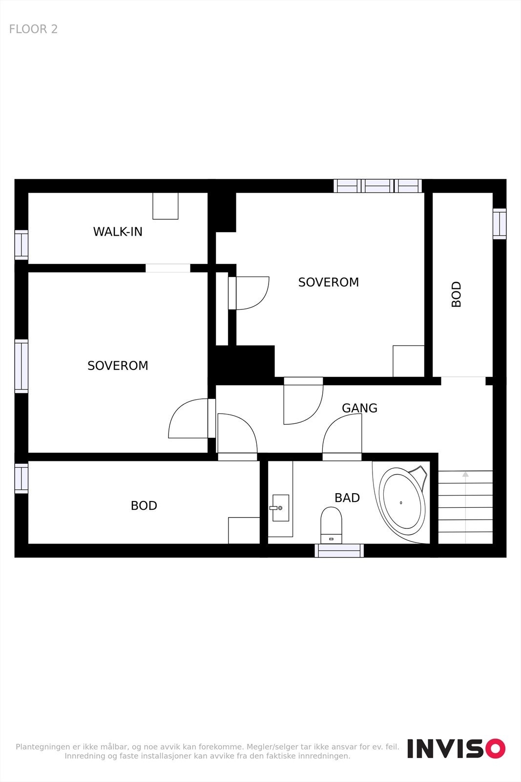 Plantegning 2.etg. Galleribilde