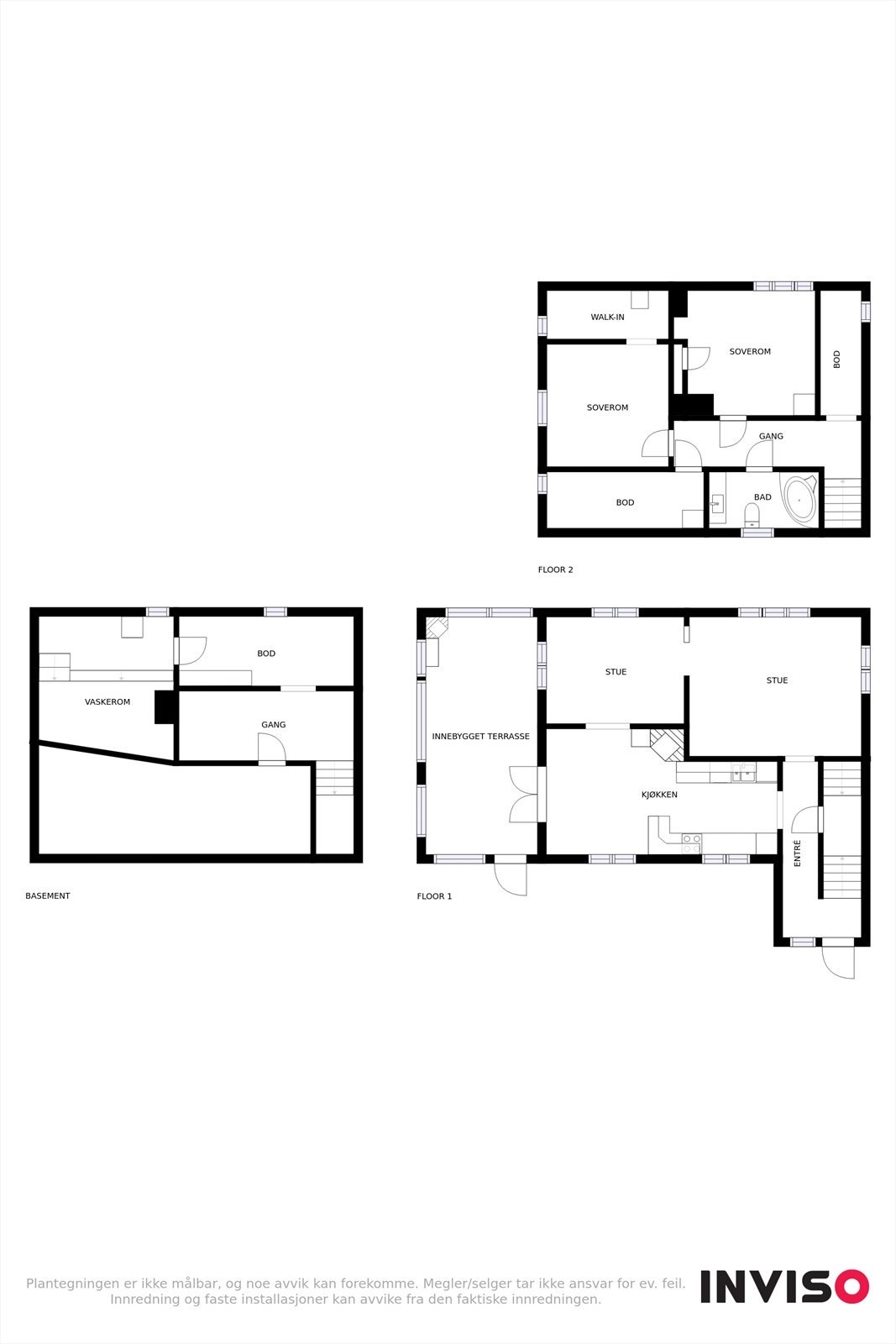 Plantegning alle etasjer Galleribilde