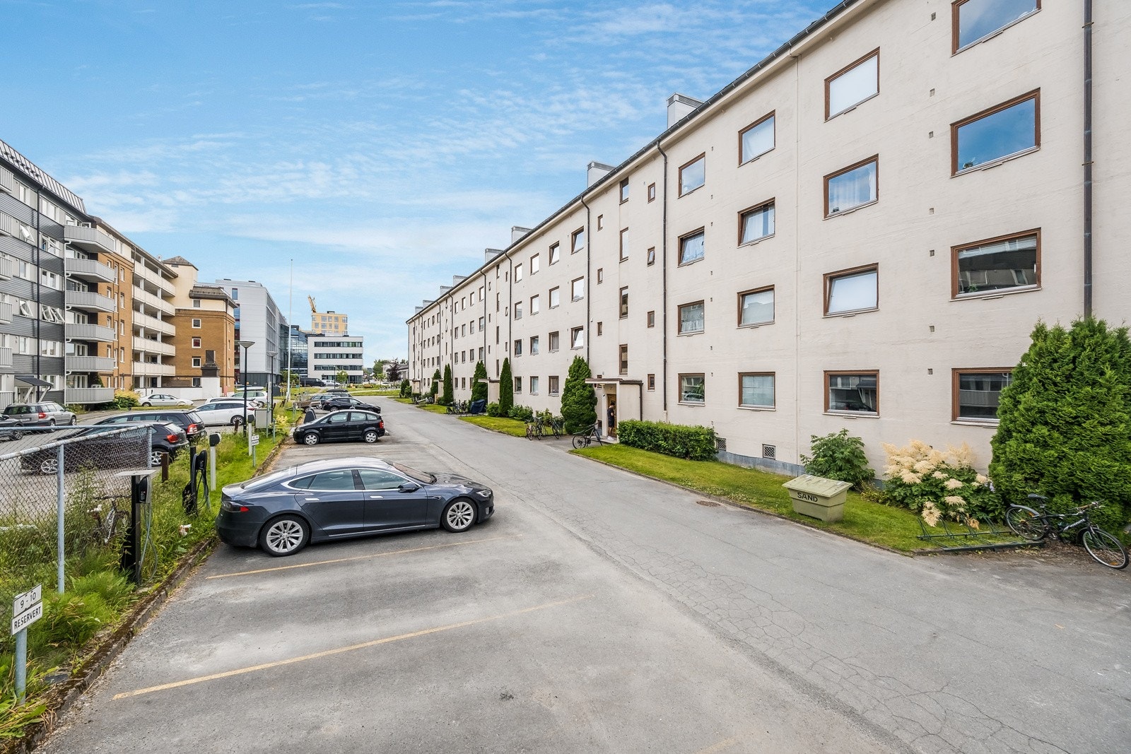 Fasade inngangsparti.