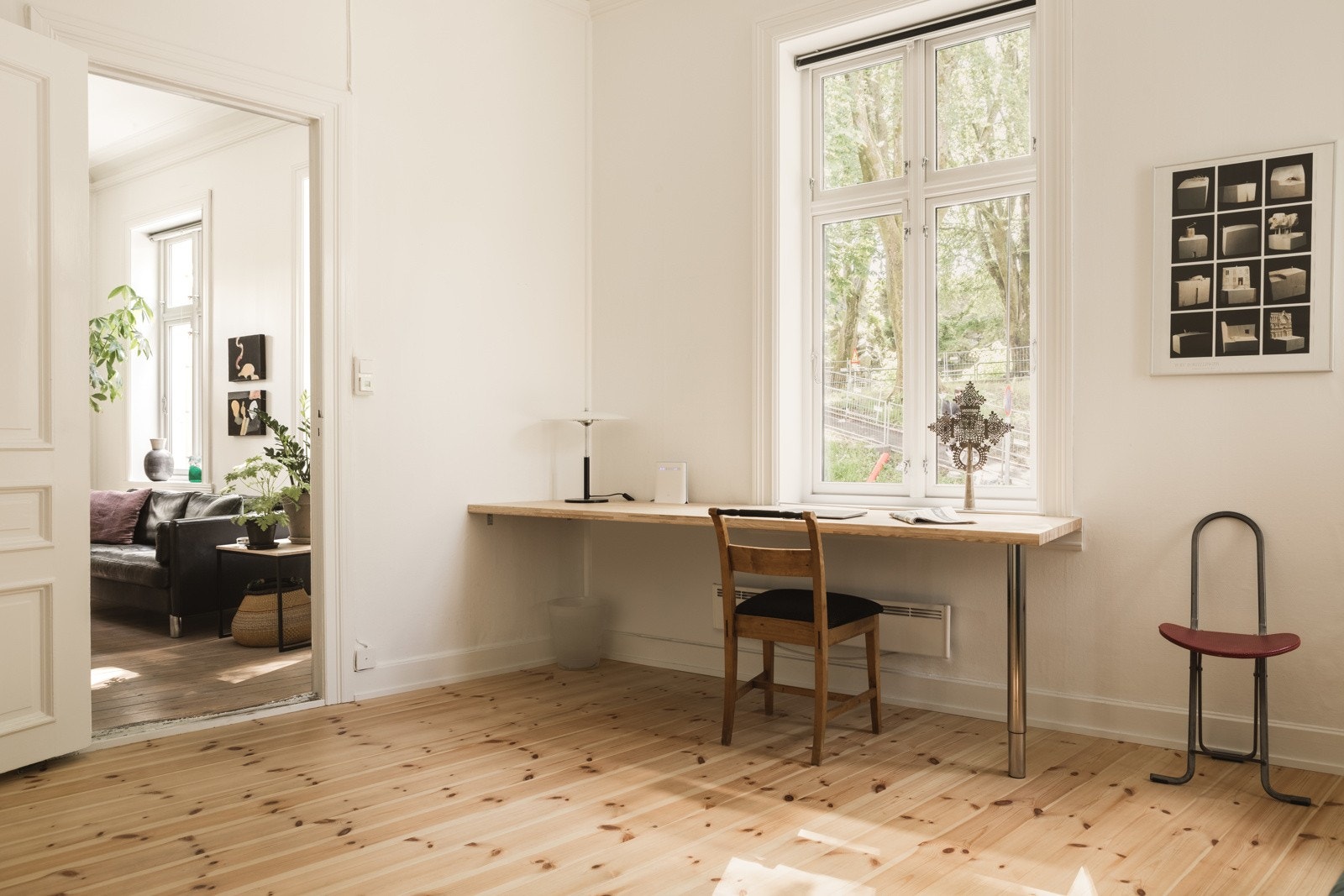 Stove nummer tre er i dag innreia som kontor. Galleribilde