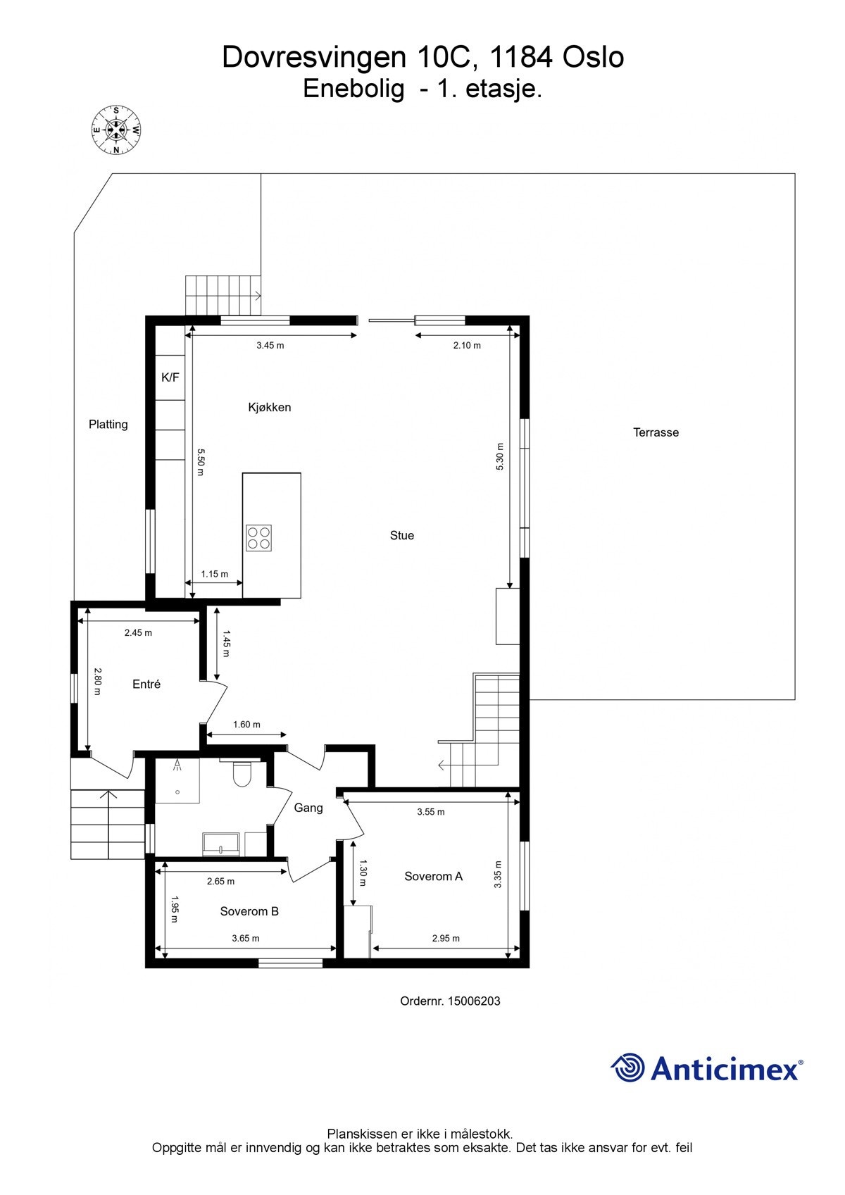 Plantegning første etasje. Galleribilde