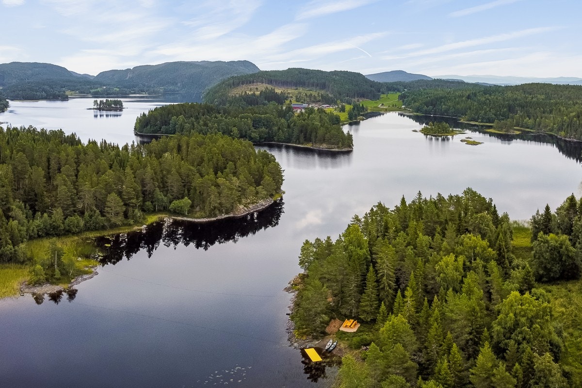 Utmerket nærområde med natur, skog og mark. Godt med turstier. Galleribilde