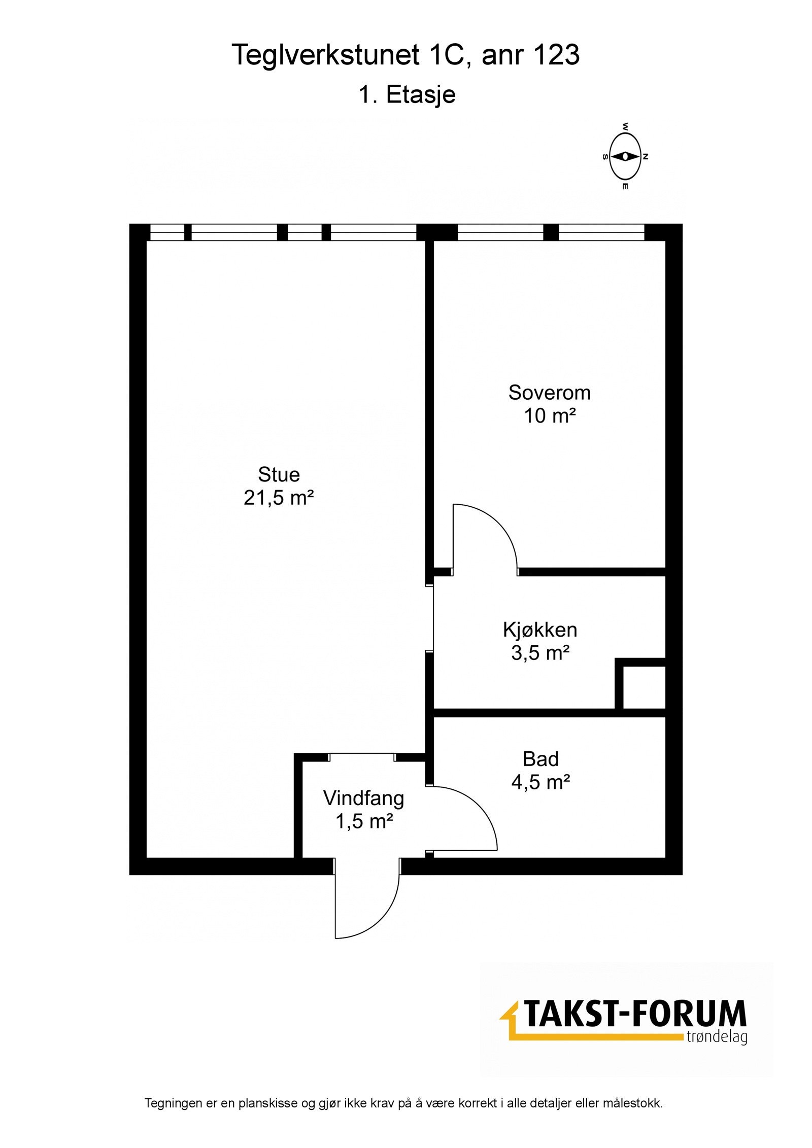 Planskisse Galleribilde