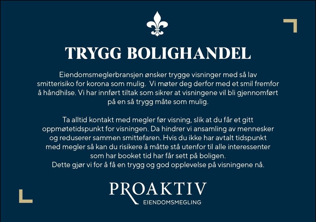 Velkommen til en hyggelig og trygg visning! Galleribilde