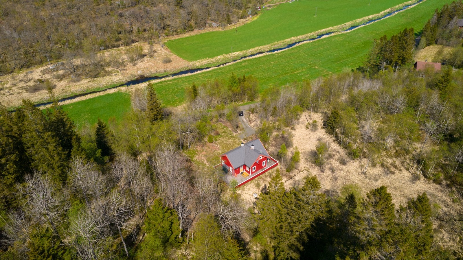 Oversikt rundt hytten Galleribilde