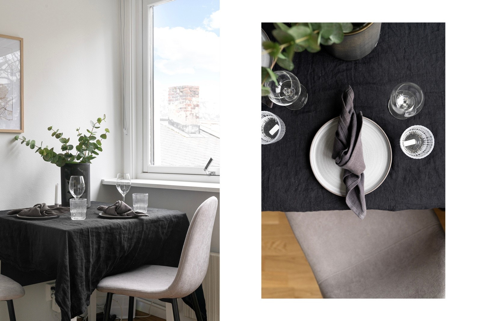 Collage spisebord Galleribilde