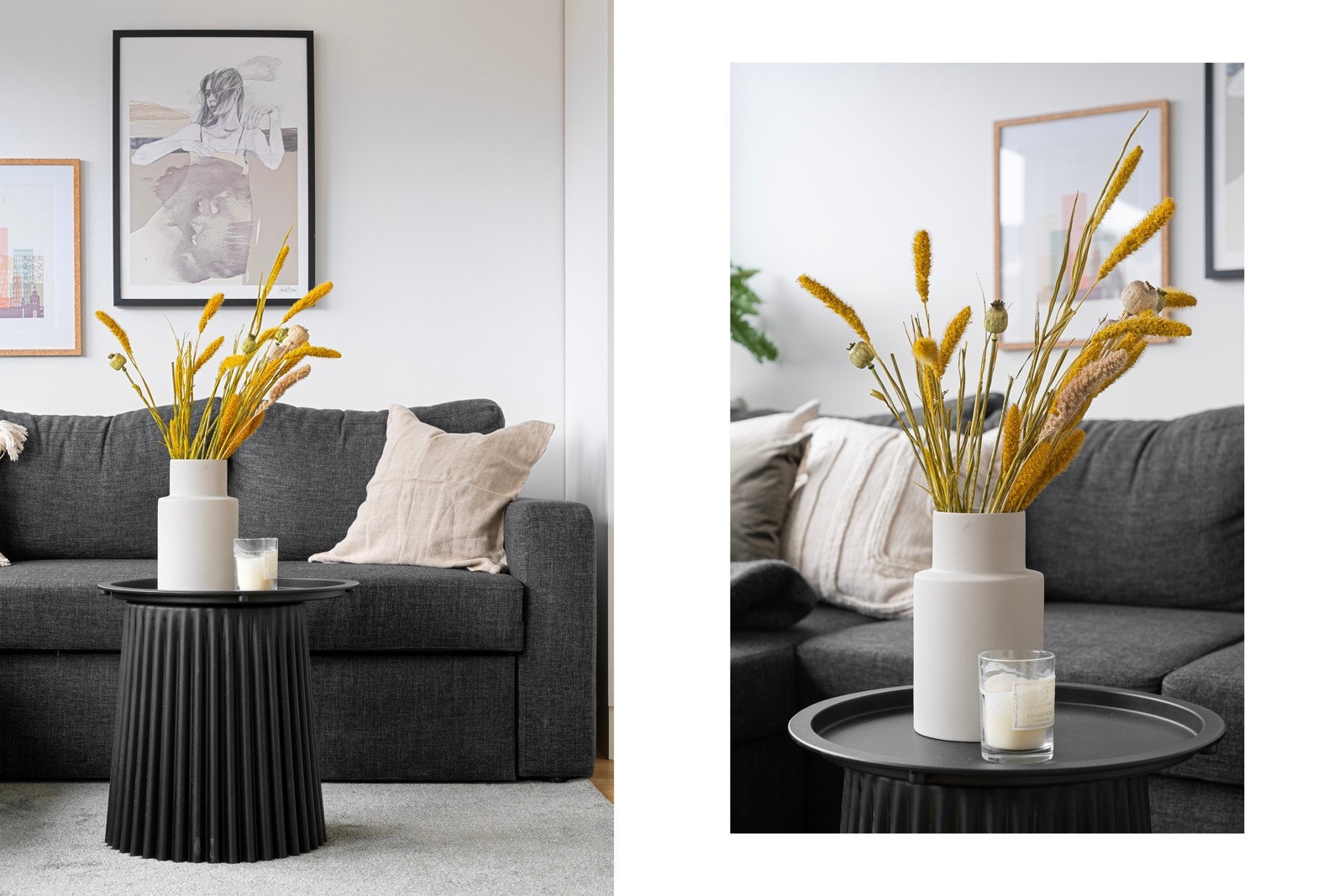 Collage oppholdsrom Galleribilde