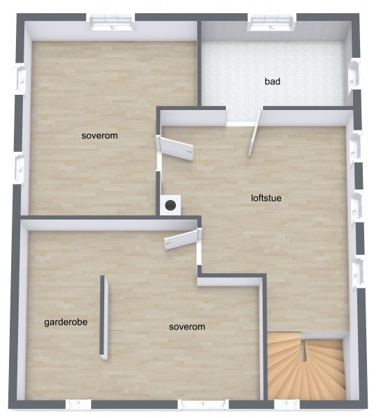 Plan 2. etasje Galleribilde
