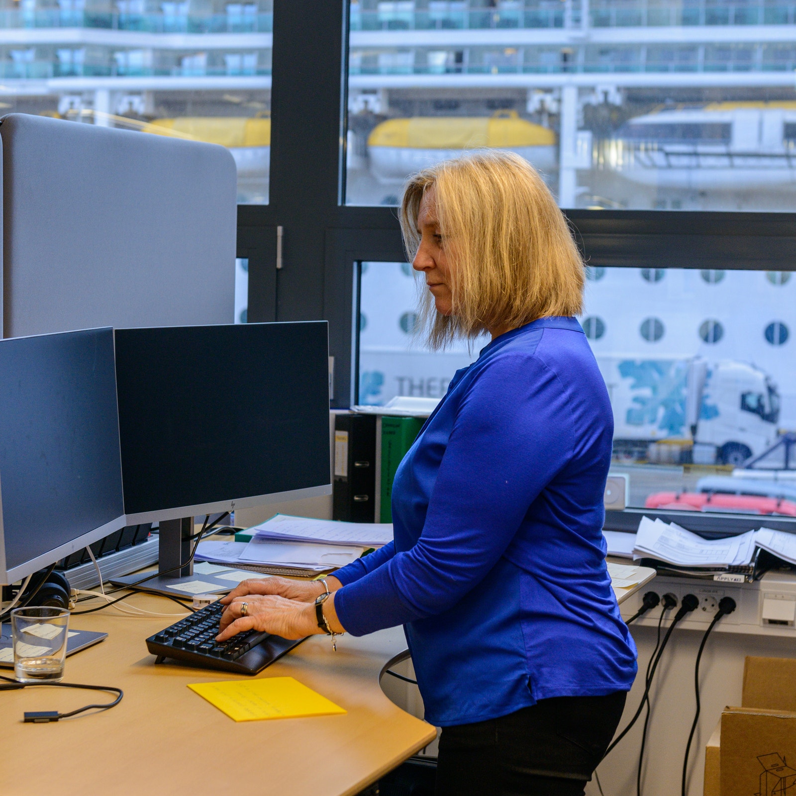 Gode arbeidsplasser med utsikt Galleribilde