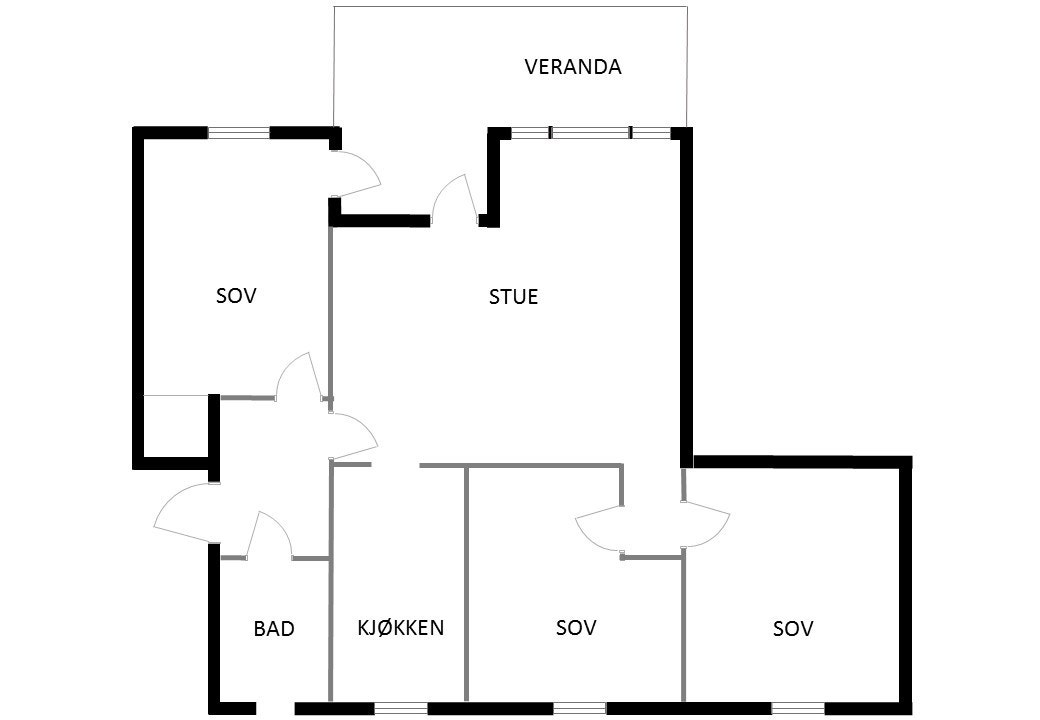 Planskisse Galleribilde