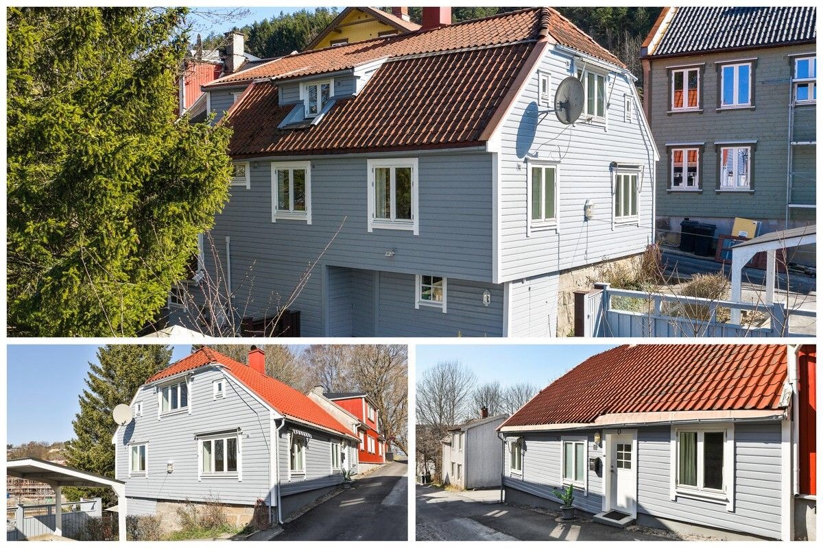 Huset sett utvendig fra siden bakfra. Galleribilde