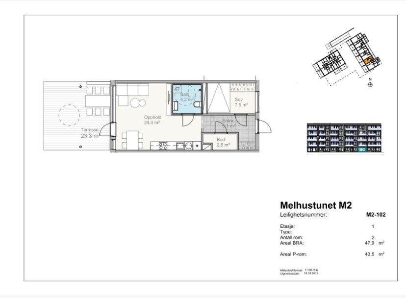 Plan tegning Galleribilde
