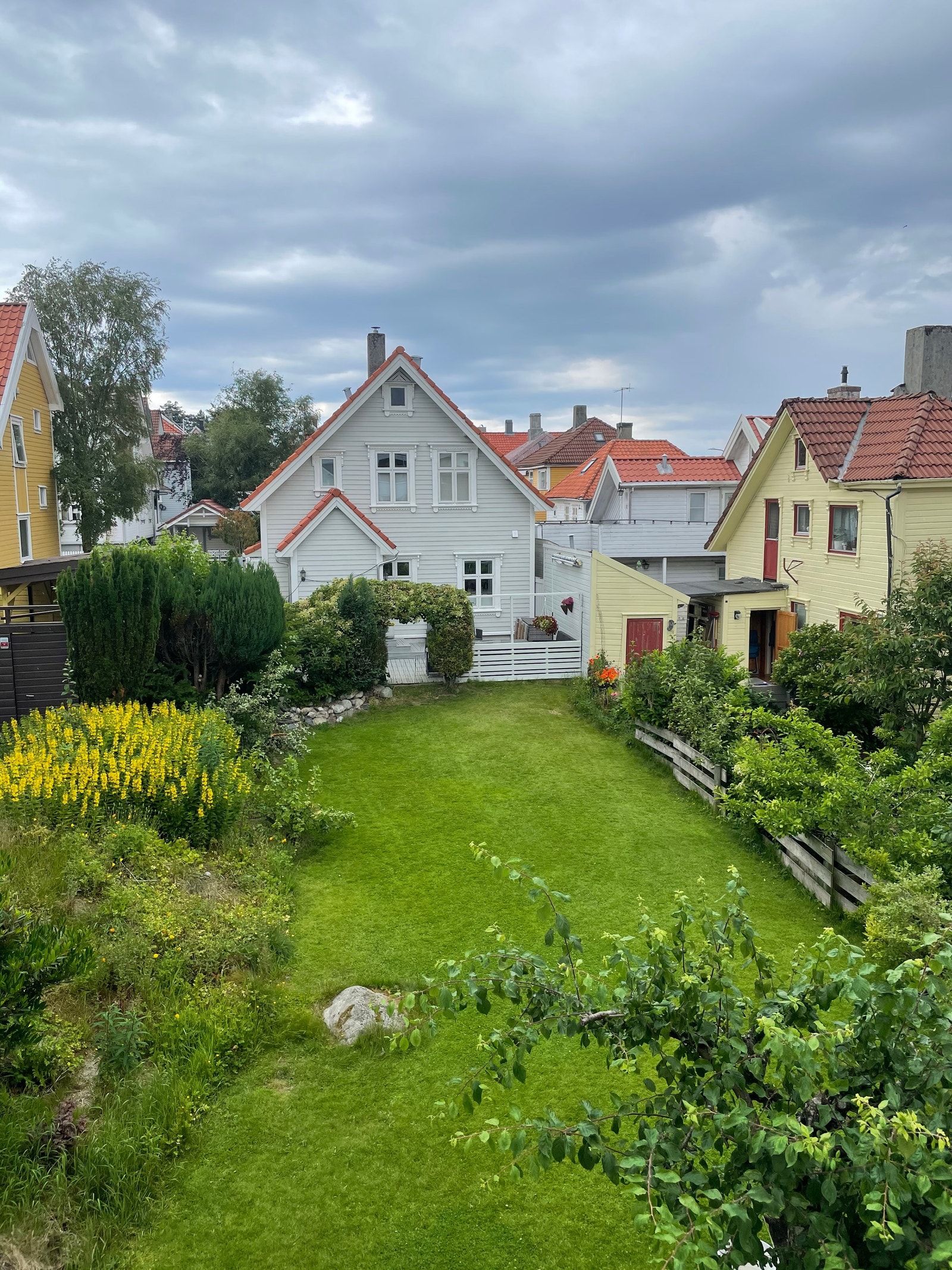 Hagen fra terassen Galleribilde