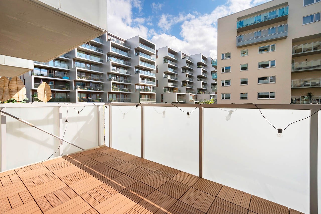 Solrik privat balkong på ca. 6.5 kvm. Galleribilde