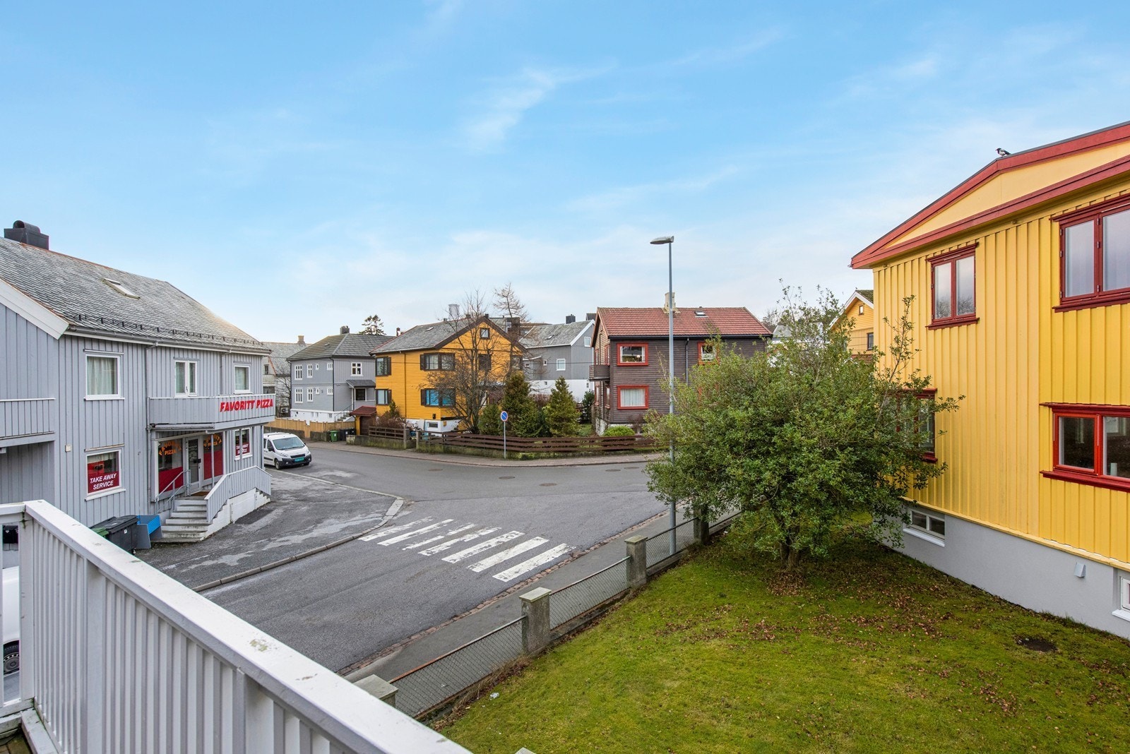 Utsikt fra balkongen Galleribilde