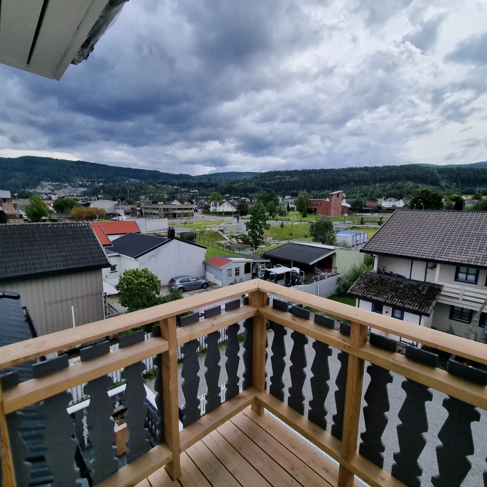 Fin utsikt fra balkong. Galleribilde