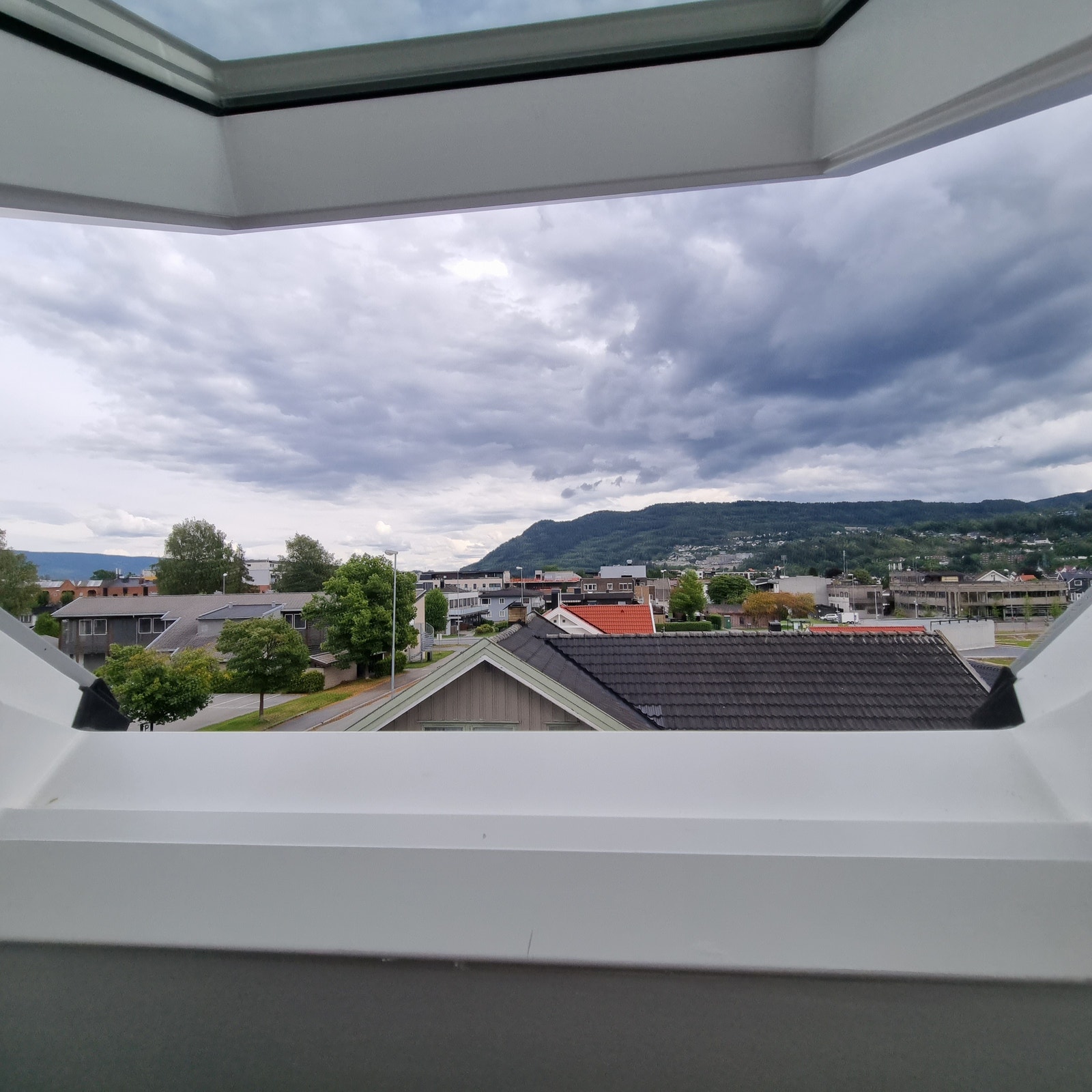 Utsikt vindu bad Galleribilde