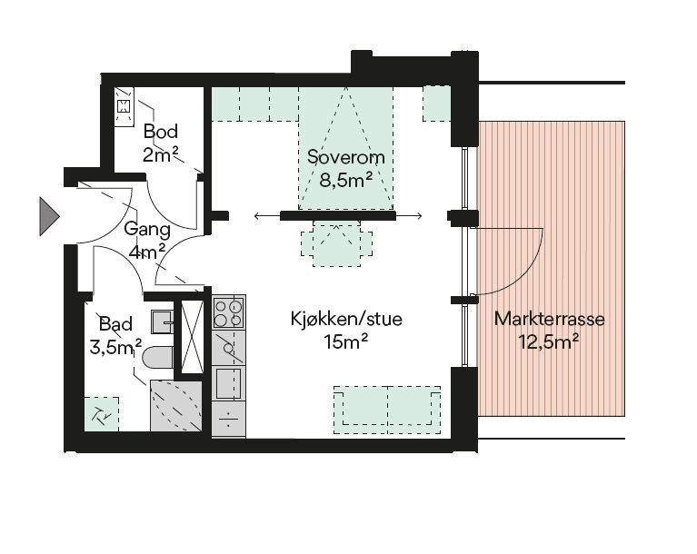 Plantegning Galleribilde